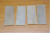 Plaque en corne de buffle d'eau faite à la main, forme carrée, style animal élégant, zone d'agate non polie, blanc laiteux, épaisseur 6 mm, artisanat naturel