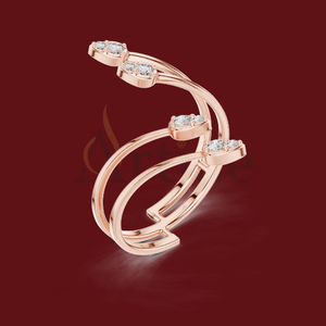 Anillos de diseño 14K Twist en acero inoxidable - Product Image 1