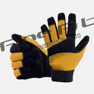 Guantes de seguridad de cuero de alta calidad Guantes DE TRABAJO transpirables Protección de agarre de electricista Guantes mecánicos de cuero puro - Product Image 5