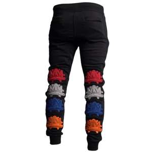 <b>Men</b> Patch Design Jogger Pants French Terry Sweatpants Casual Streetwear <b>Elastic</b> <b>Waist</b> Training Pants - Product Image 2
