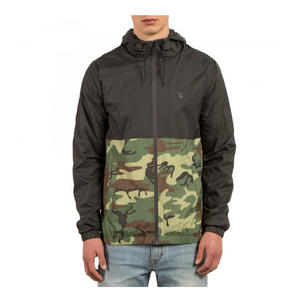 Hombres personalizados al por mayor en blanco patrón de nylon estándar cortavientos chaqueta cortavientos hombres - Product Image 5