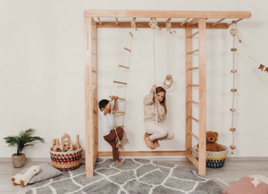 ชุดเครื่องเล่นปีนป่ายแบบสวีเดนที่ได้รับแรงบันดาลใจจากมอนเตสซอรี่สมัยใหม่ ทำจากพลาสติก ปรับแต่งได้ เป็นมิตรกับสิ่งแวดล้อม พับเก็บได้ ผลิตด้วยมือ เฟอร์นิเจอร์สำหรับรับประทานอาหารกลางแจ้ง - Product Image 3