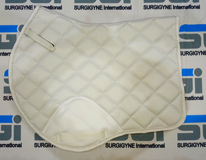 Tapis de selle de dressage équestre confortable en mousse premium, microfibre lisse, blanc, tissu durable, personnalisable SURGIGYNE - Product Image 6