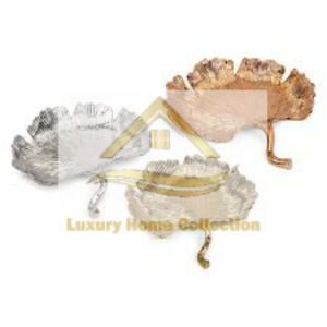 Aluminum and Glass <b>Mirror</b> Gold Plated <b>Bamboo</b> Shape Metal Frame Modern Fancy Designer Tray for Hotels & Restaurants Tableware - Product Image 5