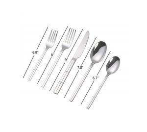 Ensemble de couverts design élégant ensemble de couverts en métal pour maison d'hôtel ensemble de couverts de Noël en acier inoxydable 304 de haute qualité pour mariage - Product Image 5