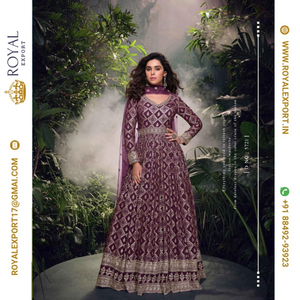 Lanzamiento de un nuevo diseñador exclusivo Pure Viscose Jacquard Silk Free Size Cosido Traje Colecciones Mayorista por Royal Export - Product Image 4