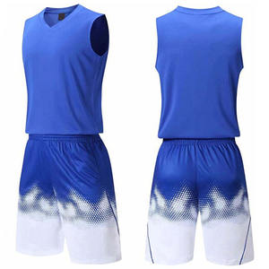 Fashionable New Design Sublimation Basket Ball Uniform set 100% polyester Sleeveless Jersey Custom Basket Ball Uniform - Product Image 4
