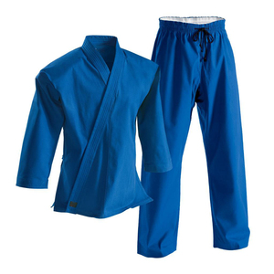 Mẫu Tùy Chỉnh Và Có Thương Hiệu Đồng Phục Karate Được WKF Phê Duyệt Màu Xanh Karate Gi - Product Image 1