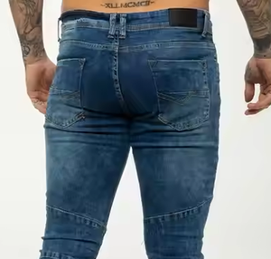 Best Factory-Rate Denim Jeans Pants 100% Cotton Breathable Summer Spring Top Manufacturer Winter Autumn Washed Print Pattern - Product Image 3