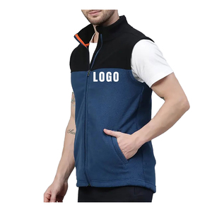 เสื้อกั๊กขนแกะขั้วโลกแบบรูดซิปสำหรับผู้ชายเสื้อกั๊กใส่เล่นกอล์ฟผ้าฟลีซระบายอากาศได้ดีมีกระเป๋าซิปหน้าอกสำหรับกิจกรรมกลางแจ้ง - Product Image 2