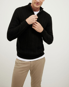 Suéter de polo de moda y con estilo para hombre, prendas de punto Premium Slim Fit 100%, Jersey de algodón suave con logotipo personalizado y bordado - Product Image 6