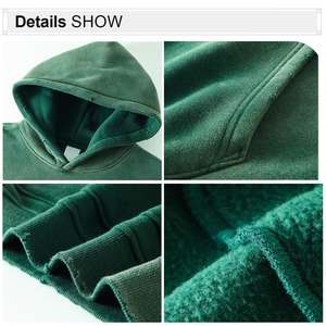 Sudadera con Capucha Extra Grande para Hombre, de Alta Calidad, 360g, Estilo Vintage, Desgastado, Corte Holgado, 100% Algodón, Venta al Por Mayor - Product Image 4
