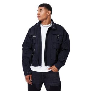 Nouvelle arrivée, veste multi-poches, streetwear, tendance, coupe classique, matière chaude pour l'hiver, vêtements décontractés, vestes pour hommes simples - Product Image 1