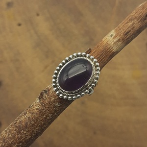 Bague pour femme élégante de haute qualité en argent massif 925 Ensemble de pierres précieuses améthyste africaine audacieuse Bijoux fins pour les mariages - Product Image 6