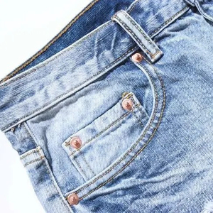 "Distress men's <b>shorts</b> <b>shorts</b> for men Acid Washed Blue Denim Knee Length <b>Slim</b> Fit Casual 2025 OEM ODM " - Product Image 2