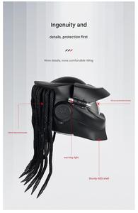 <span class=keywords><strong>Casco</strong></span> Integral de Motocicleta <span class=keywords><strong>Alien</strong></span> Predator, Máscara de ABS con Diseño Sci-Fi, Cierre Rápido, para Todas las Estaciones, Ideal para Motociclismo Urbano, Nuevo - Product Image 6