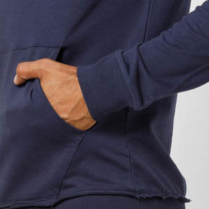 Sudadera con capucha de algodón 100% para hombre, sudadera de invierno suave cómoda en colores sólidos, teñida lisa con impresión Digital - Product Image 6