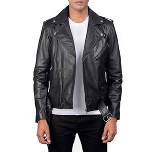 Venta al por mayor de chaquetas de cuero casuales de los hombres personalizados abrigo de cuero de los hombres chaqueta de invierno de la mejor calidad de chaqueta de cuero para los hombres - Product Image 2