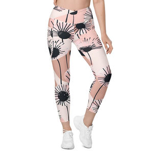 Mallas de Yoga de cintura elástica para mujer de talla grande personalizada a la venta, mallas, pantalones de yoga, mallas de gimnasio - Product Image 5