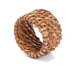 Rond de serviette de canne en rotin fait à la main en paille tissé décor à manger accessoires de Table de fête exportateur en vrac fournisseur indien prix d'usine - Product Image 5