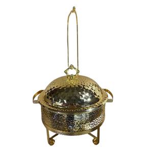 Admirable Design Round Stainless Steel Chafing Dish With Diamond Pattern Hanging <b>Food</b> <b>Warmer</b> <b>Buffet</b> Server Dish At Low Price - Product Image 4