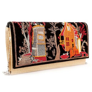 Bolso de mano bordado para mujer (9035) - Color Fawn - Product Image 1