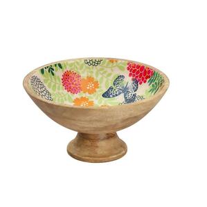 Standard Quality <b>Enamel</b> Printed Wooden <b>Bowl</b> for Serving Available at Wholesale Price From Indian Manufacturer and Supplier. - Product Image 1
