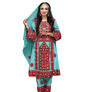 Hot Selling Custom Design Hand Embroidered Breathable Balochi Dress Afghan Women Dresses Traditional Balochi Dresses for Woman - Product Image 1