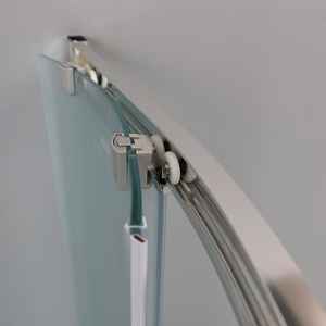 Mampara de Ducha Semicircular Moderna Genoa de 90x90 cm, Impermeable, con Vidrio Mate de 6 mm - Product Image 3