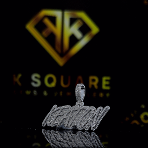 Pendentif Hip Hop personnalisé avec numéro, personnalisez votre lettre, pendentif Hip Hop pour homme avec numéro, pendentif en moissanite, bijoux Hip Hop Ice Out - Product Image 2