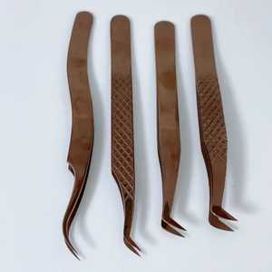 แหนบต่อขนตาสแตนเลสแบบมืออาชีพพร้อมปลายไฟเบอร์ดีไซน์แม่นยำและทนทาน - Product Image 5