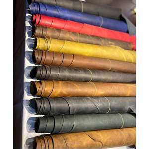 Rouleau de cuir grainé brillant multicolore à prix raisonnable, fabrication fiable de feuilles de cuir véritable de grande qualité - Product Image 4