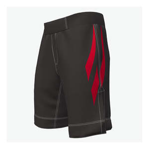 Custom Plain Black Men Fighting Grapple Compression Breathable <b>Quick</b> <b>Dry</b> MMA <b>Shorts</b> - Product Image 4