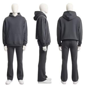 ชุดวอร์มผ้าฝ้าย 100% สำหรับฤดูหนาว แบบยูนิเซ็กซ์ พร้อมโลโก้สั่งทำ แฟชั่นสตรีทแวร์ ชุดลำลองสำหรับผู้ชาย - Product Image 1