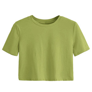 T-shirt court à capuche en toile pour femme, style tendance et de haute qualité, collection été, vente chaude - Product Image 1