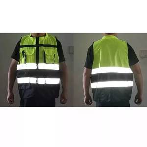Gilets de sécurité réfléchissants haute visibilité personnalisés, gilet de Construction de circulation avec poches fonctionnelles, gilets réfléchissants pour poignée de chien - Product Image 3