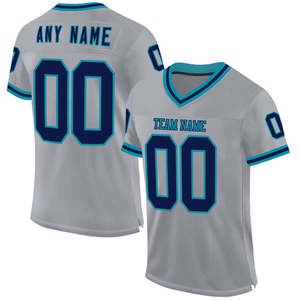 Camiseta de fútbol americano personalizable para jóvenes, uniforme de juego y práctica de Club Escolar transpirable de estilo profesional, ajuste juvenil - Product Image 5
