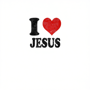 T-shirt à manches longues « J'aime Jésus » en coton, col rond, unisexe, adulte, cadeau religieux pour l'église - Product Image 2