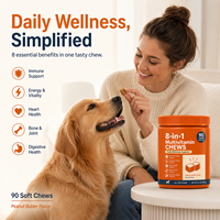 Complément alimentaire pour chiens, multivitamines, soutien complet de la santé, comprimés à mâcher, OEM, 8-en-1, bien-être quotidien, immunité, santé cardiaque