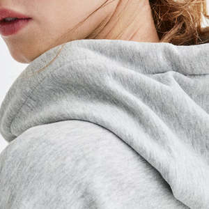 Sudadera con Capucha Casual Ecológica Estampada Personalizada de Talla Grande para Mujer, Otoño Invierno, Estilo Urbano, Tejido Jersey, Cuello en V - Product Image 3