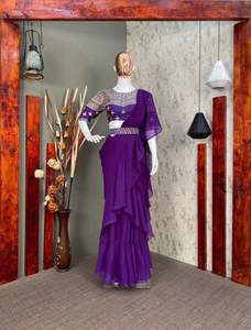 ชุดส่าหรีสำหรับงานแต่งงานงานปาร์ตี้ดีไซน์ล่าสุด - Product Image 3