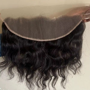 Perruque en dentelle complète HD en cheveux humains indiens bruts de densité personnalisée, perruque en dentelle frontale transparente naturelle en cheveux humains - Product Image 1