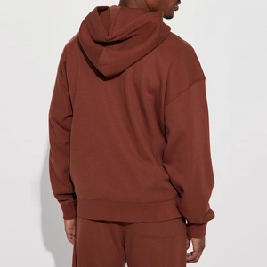 Sudadera con capucha de gran tamaño de Terry francés de moda para hombre, sudadera de invierno, Parche de chenilla bordado con hombros caídos para niños - Product Image 6