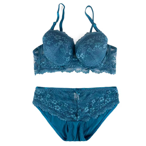 Offre Spéciale soutien-gorge et slip ensembles femmes respirant côtelé Yoga sans couture ensemble de sous-vêtements dames femmes sport soutien-gorge et culottes ensembles - Product Image 5