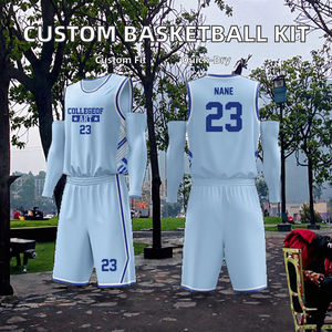 Conjunto de Uniforme de Baloncesto Deportivo Personalizable para Hombre y Mujer 2026, 100% Poliéster, Transpirable, para Partidos de Liga, Impresión por Transferencia de Calor - Product Image 3