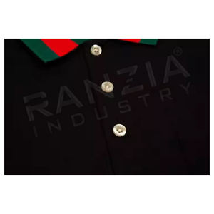 Calidad 220 gramos poliéster/algodón liso teñido hombres Polo ligero transpirable de talla grande patrón de logotipo sólido Ajuste de gran tamaño caliente - Product Image 5