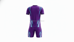 Uniformes de Fútbol Personalizados de Alta Calidad con Logotipo, 100% Poliéster Reflectante, Ligeros, de Secado Rápido y Transpirables, Cuello en V, Diseño Moderno para Hombre - Product Image 5