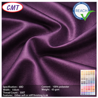 Taffetas de polyester 300T pour vêtements de mode. Tissu en taffetas 100% polyester Tissu en polyester imperméable Taffetas pour l'extérieur