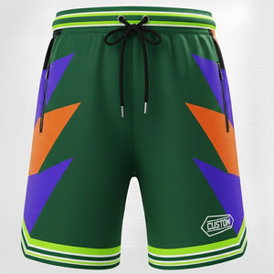 Pantalones Cortos Deportivos Profesionales de Pana con Cintura Alta, Color Sólido, Transpirables y de Secado Rápido para Entrenamientos Esenciales en el Gimnasio - Product Image 1