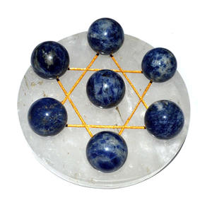 Pirámide de piedras naturales de cristal, piedra Natural artesanal, Base de cuarzo, 7 Peach, Aventurina - Product Image 4